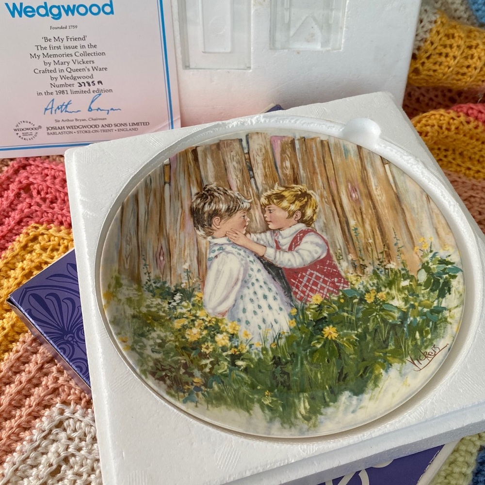 Wedgwood “Be My Friend” Limited Edition Plate